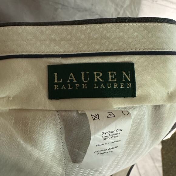 Ralph Lauren Men’s Gray Wool Dress Pants, Size 38x32, Pre-owned - Picture 3 of 4